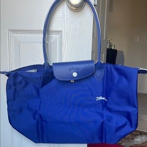 Longchamp Blue Tote Bag Large NWT
